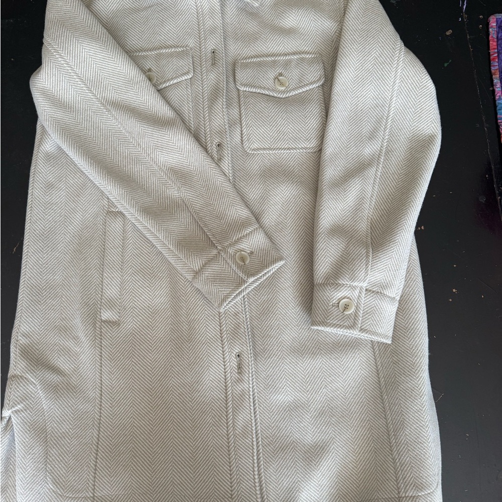 Herringbone Patterned Coat